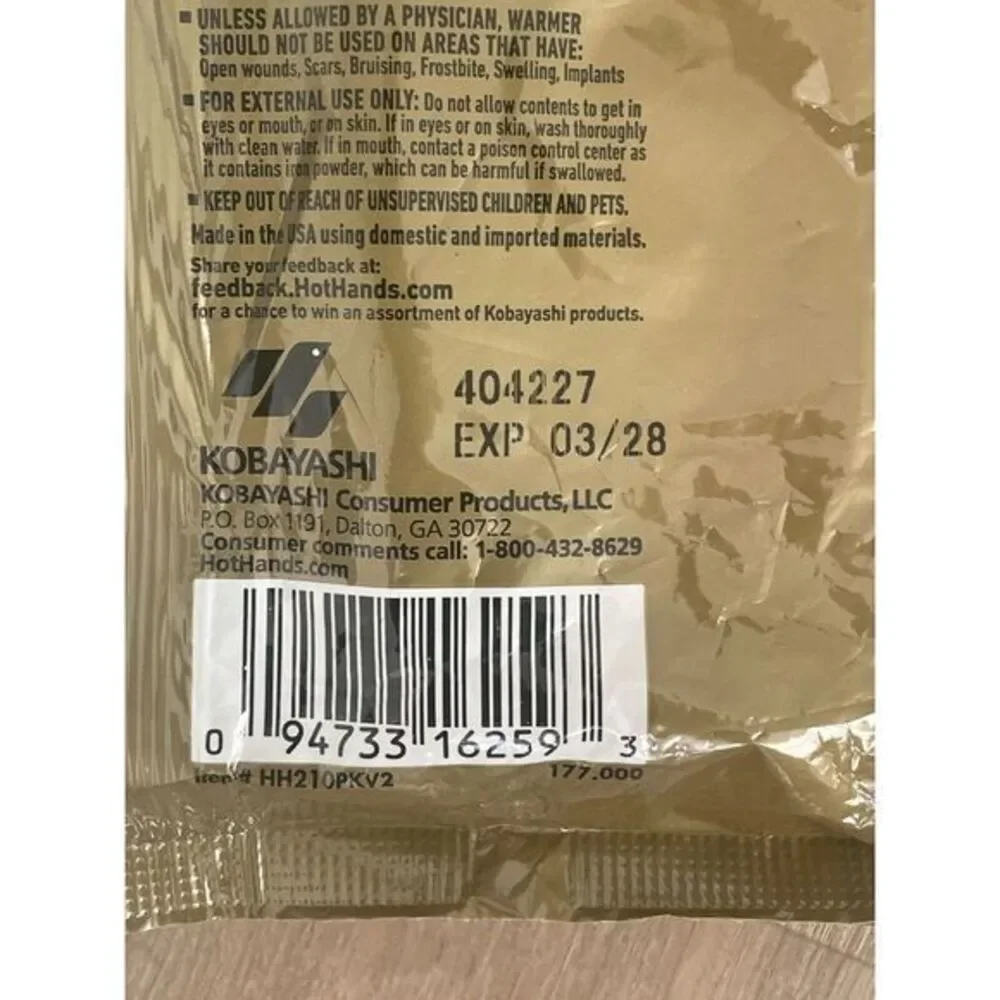 HOTHANDS Hand Warmers Value Pack 10 PAIRS Exp 03/28 Winter‎ Outdoor